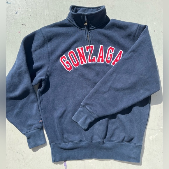 Men's JanSport Sweatshirt Blue Gonzaga S College Active NCAA Basketball School - Picture 7 of 13